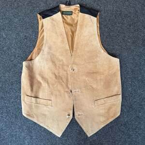 Neil Martin Vintage Tan Suede Leather Vest